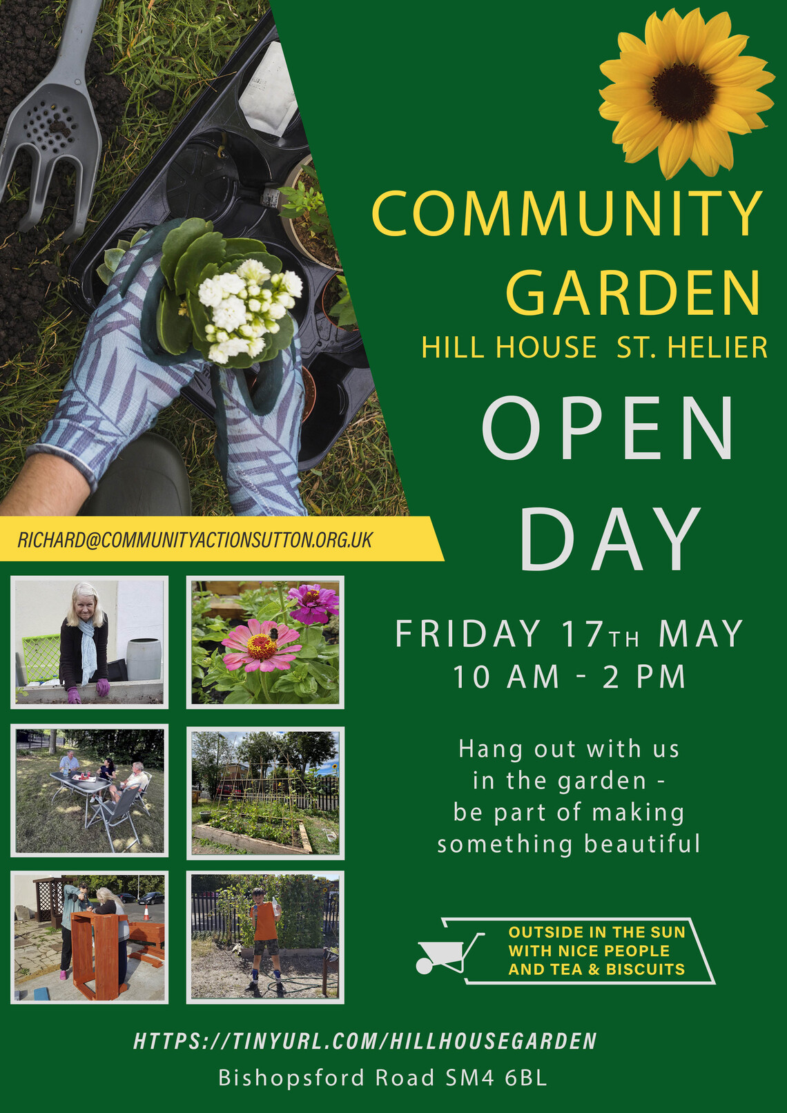 Community Garden Open Day Poster