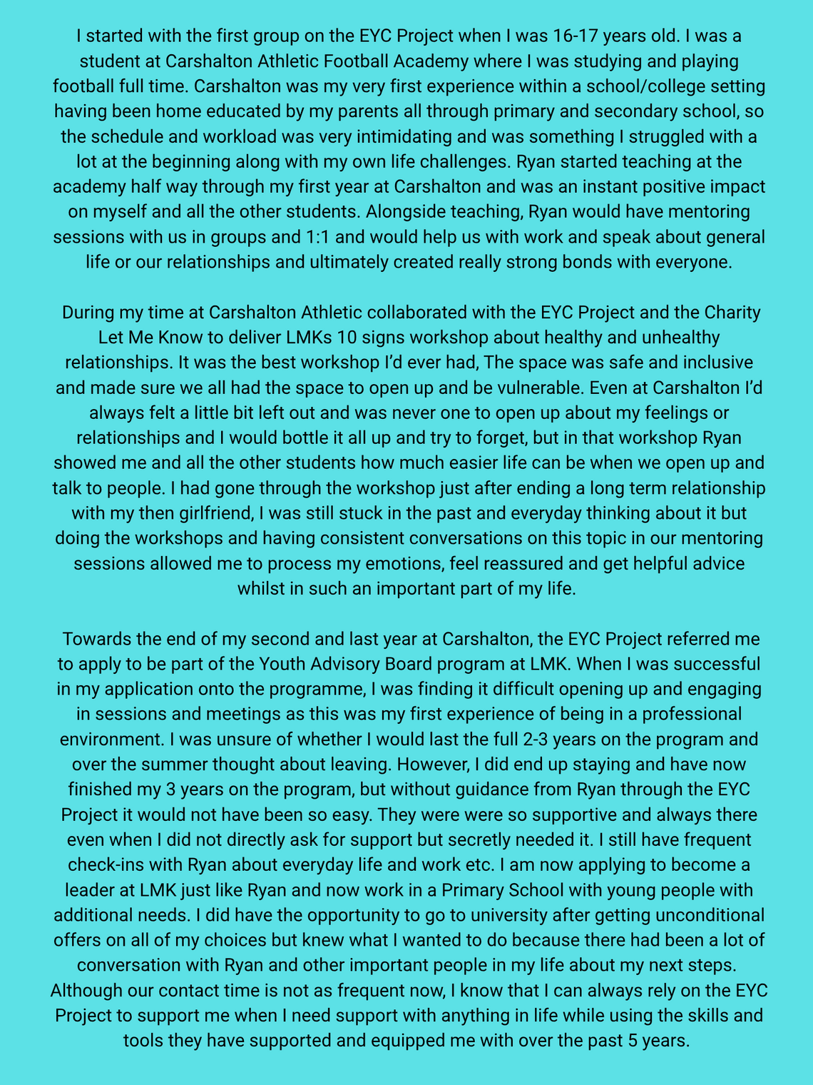EYC Impact Story