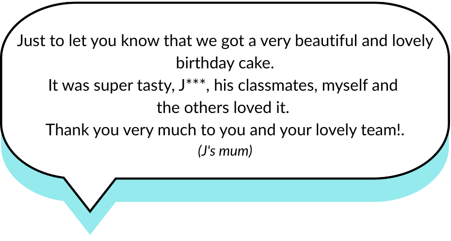 Free Cakes for Kids feedback  - J mum