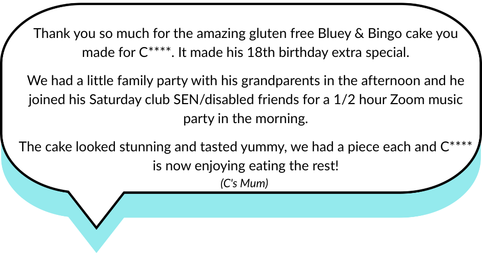 Free Cakes for Kids feedback C&#39;s mum