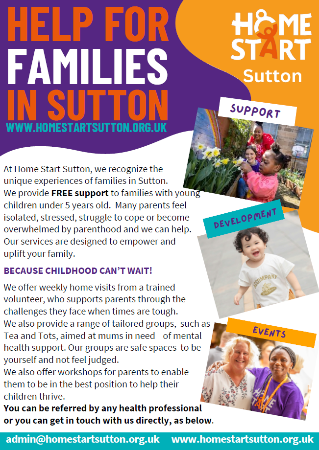 Home Start Sutton Poster 