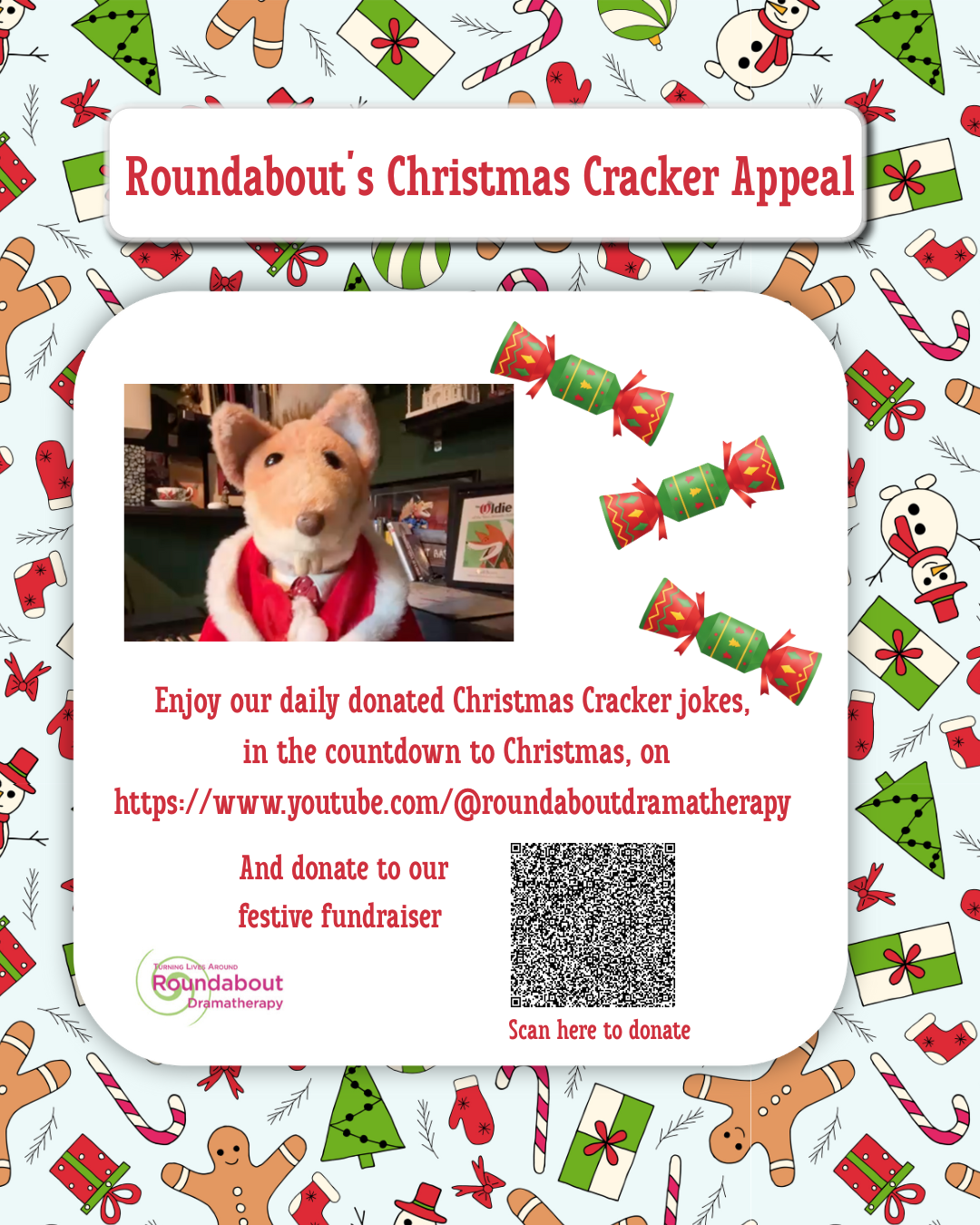 Roundabout&rsquo;s Christmas Cracker Appeal